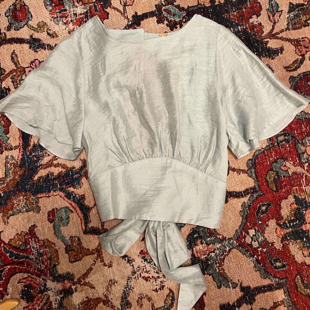 FREE PEOPLE BACKLESS BLOUSE